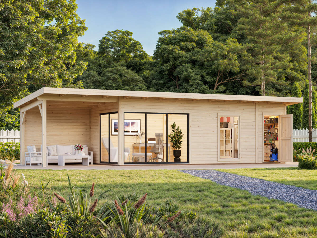 Palmako Andrea Slide Plus hagestue 21,1+7,9 m2