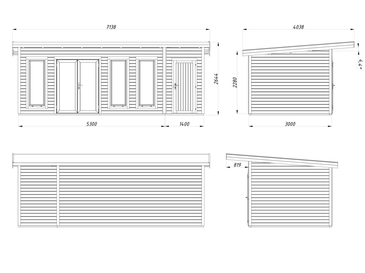 Palmako Aurelia gjestehytte 19,2 m2