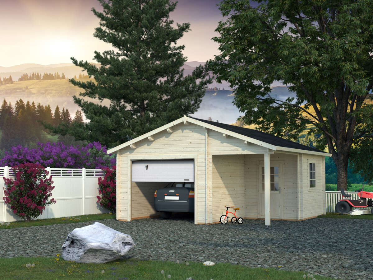 Palmako Roger 21.9+5.2 garasjebod m/leddport