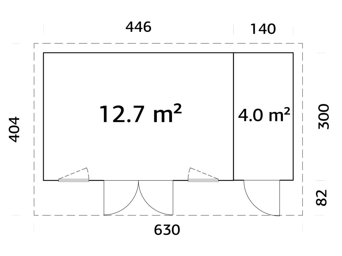 Palmako Aurelia gjestehytte 16,7 m2