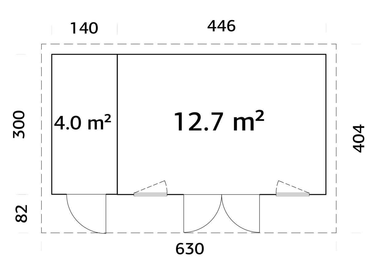 Palmako Aurelia gjestehytte 16,7 m2
