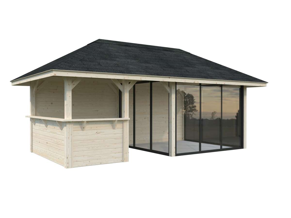 Palmako Bianca 208 hagestue 16,6 m² Slide