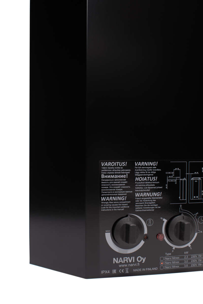 Palmako Narvi badstovn 3.6kW m/steiner