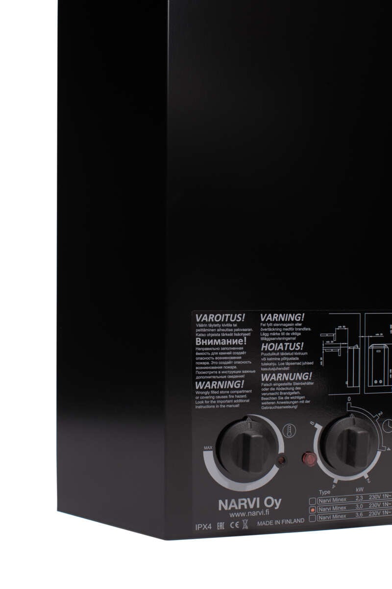 Palmako Narvi badstovn 3.6kW m/steiner