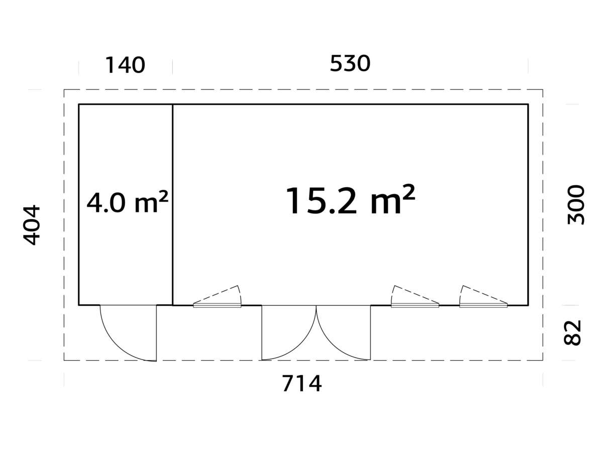 Palmako Aurelia gjestehytte 19,2 m2