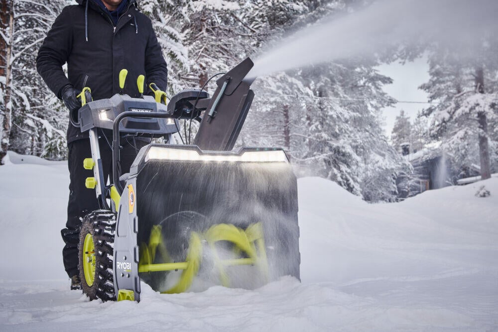 Ryobi Max Power RY36STX61A-460F snøfreser m/4 batterier