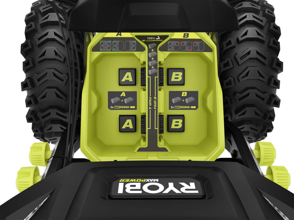 Ryobi Max Power RY36STX61A-460F snøfreser m/4 batterier