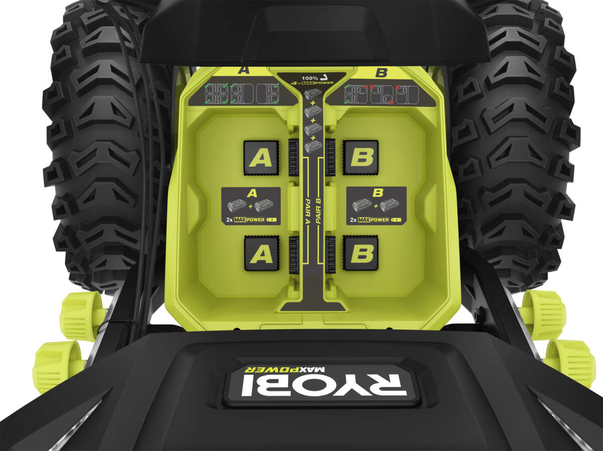 Ryobi Max Power RY36STX61A-460F snøfreser m/4 batterier