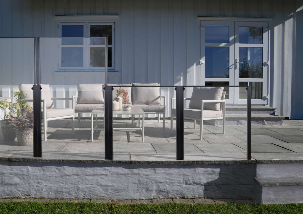 Krifon glassgjerde hev/senk