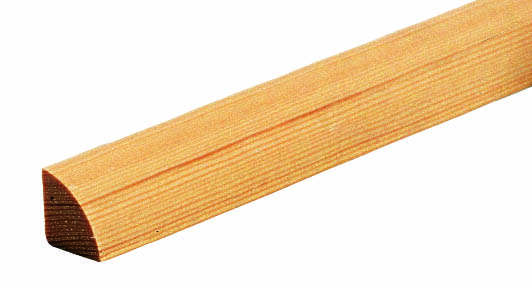 Rindalslist 12x12x1000mm furu ubehandlet kvartstaff