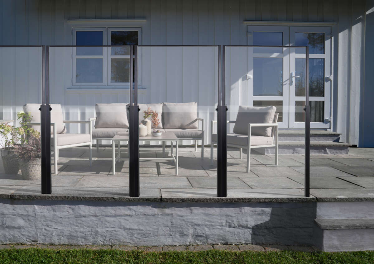 Krifon glassgjerde hev/senk