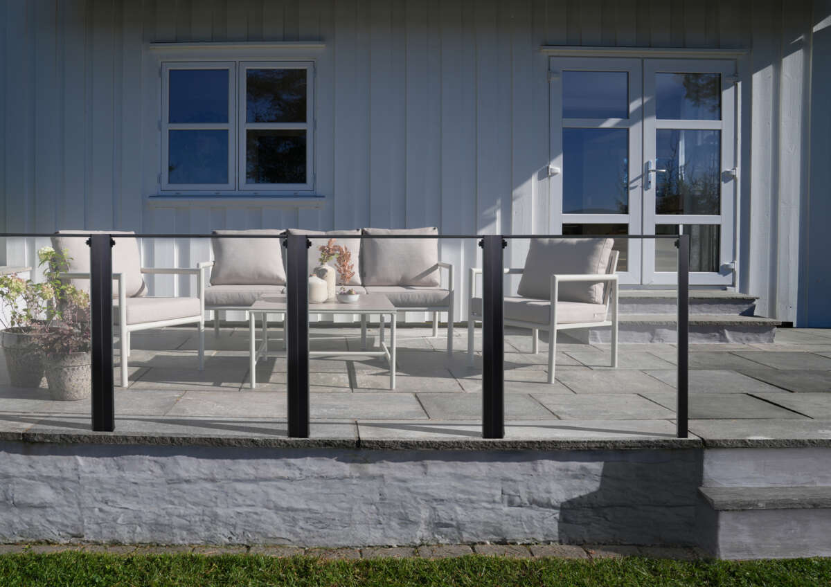 Krifon glassgjerde hev/senk