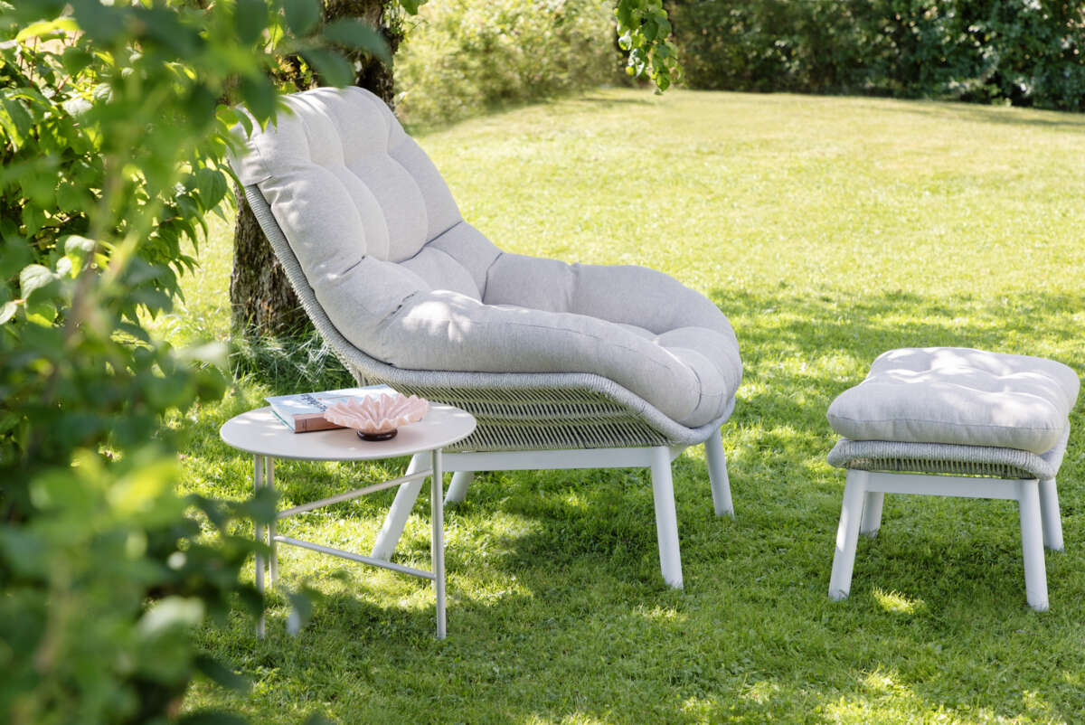 Bohem Risør stol med fotskammel