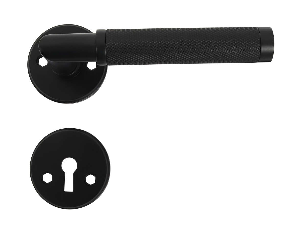 HOME It® dørhåndtak riflet L-grep, 19 mm