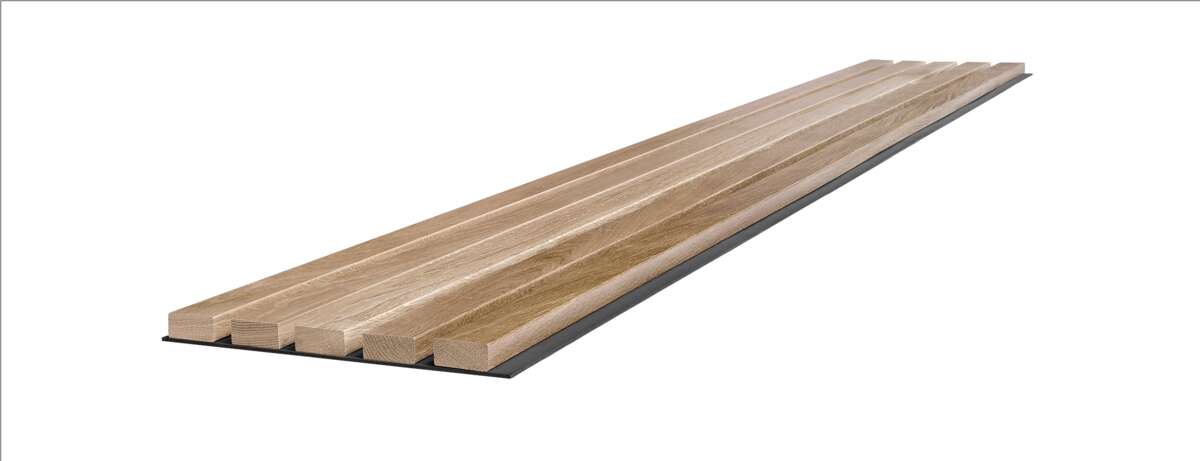 Rindalslist 300x2400-2800mm eik akustikk spileelement
