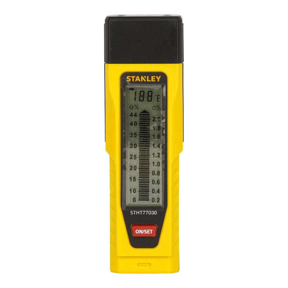 STANLEY Fuktmåler for tre og byggematerialer. LCD-skjerm.