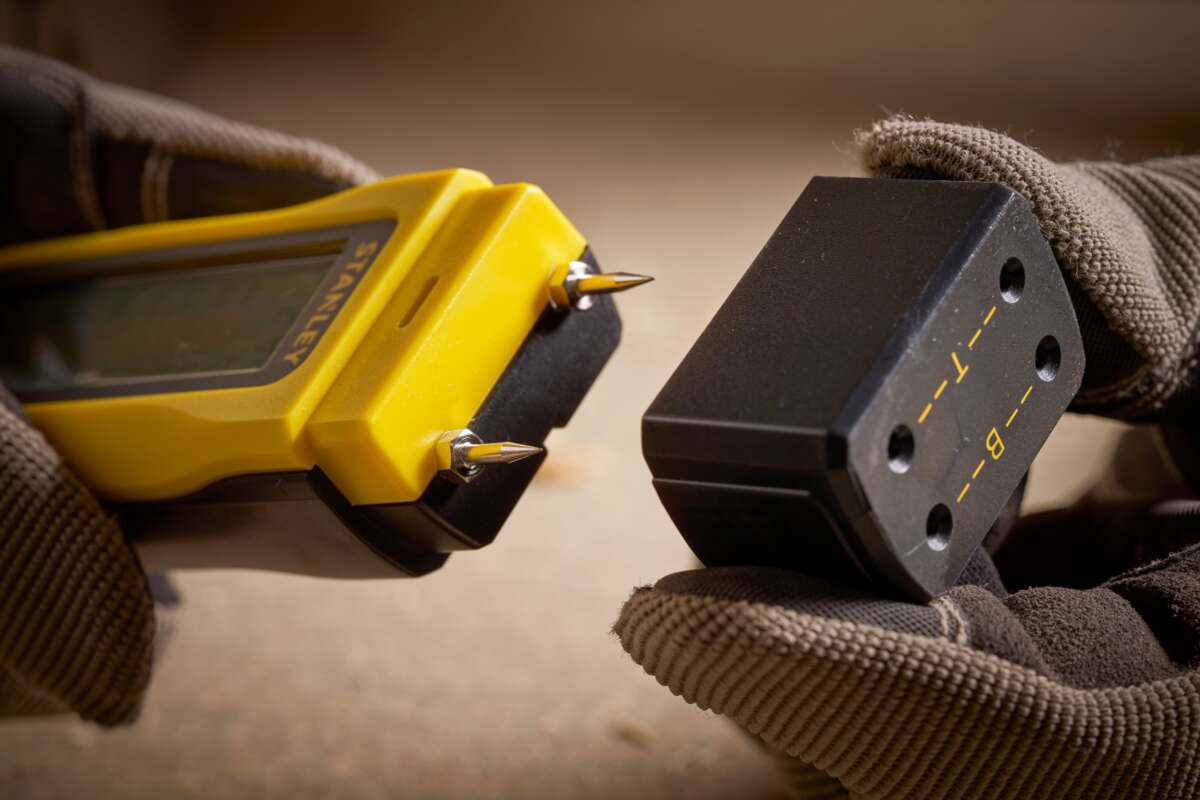 STANLEY Fuktmåler for tre og byggematerialer. LCD-skjerm.