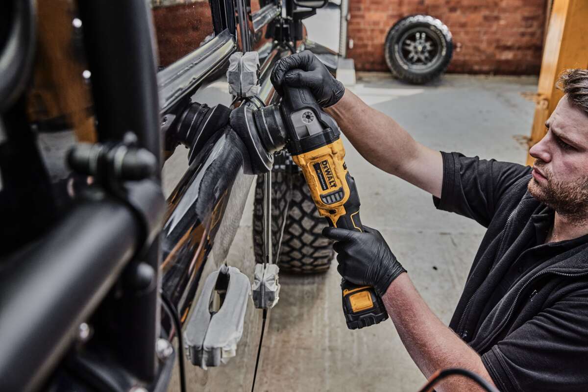 DEWALT Poleringsmaskin 18V, børsteløs motor, 125mm