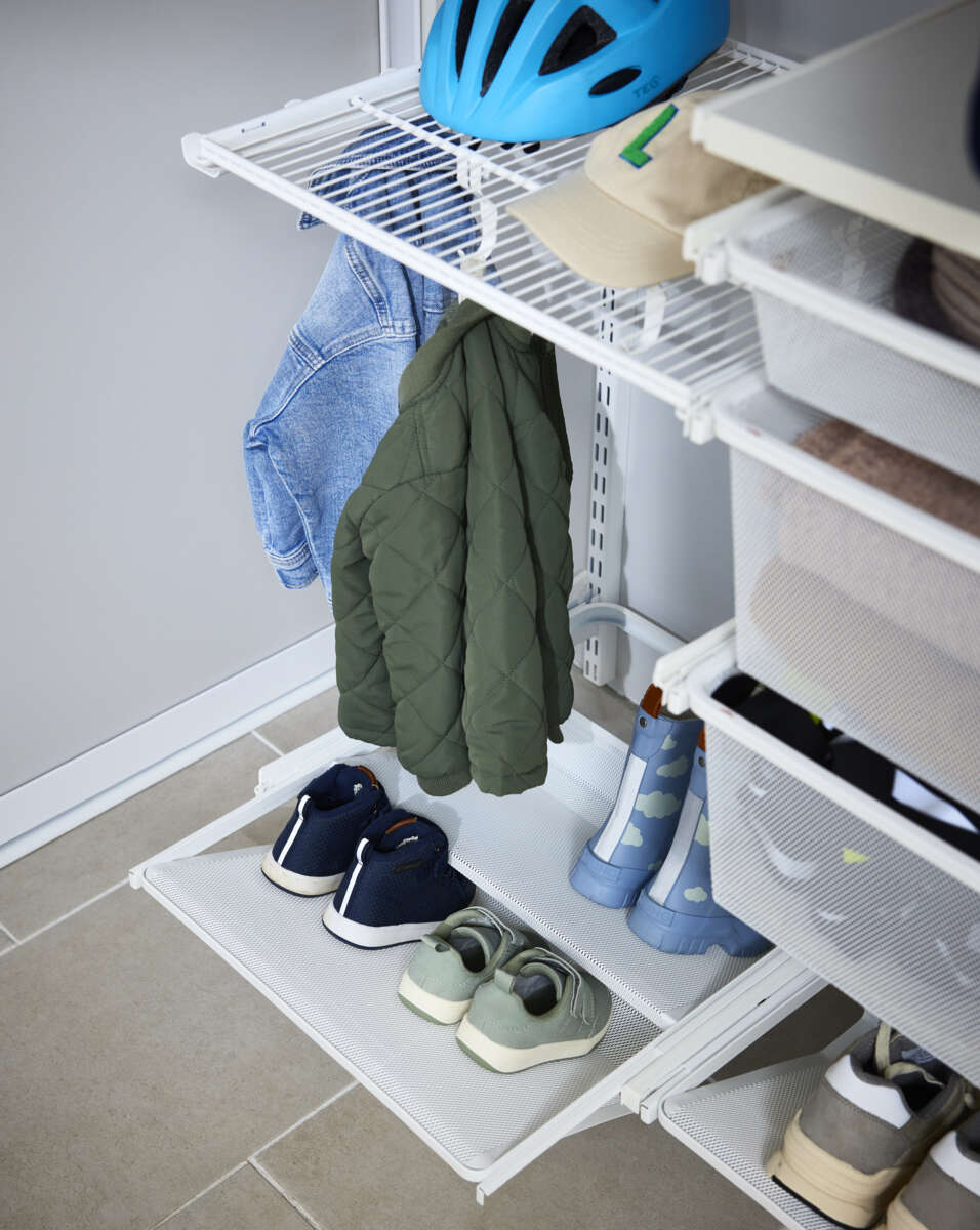 Elfa hvit dekklist til Elfa bærelist