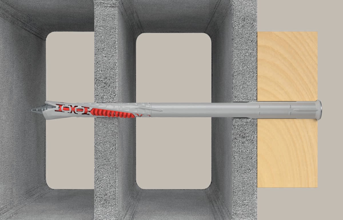 fischer fasadeplugg DuoXpand med senkhode