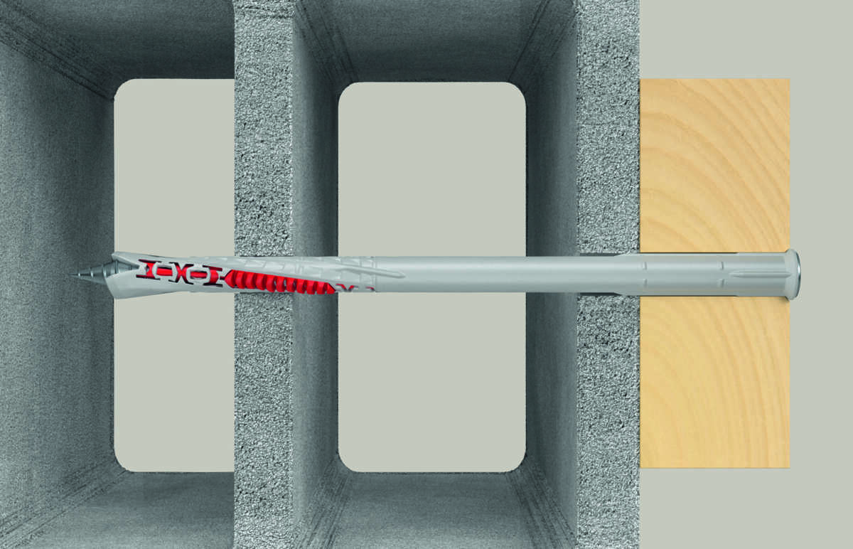 fischer fasadeplugg DuoXpand med senkhode