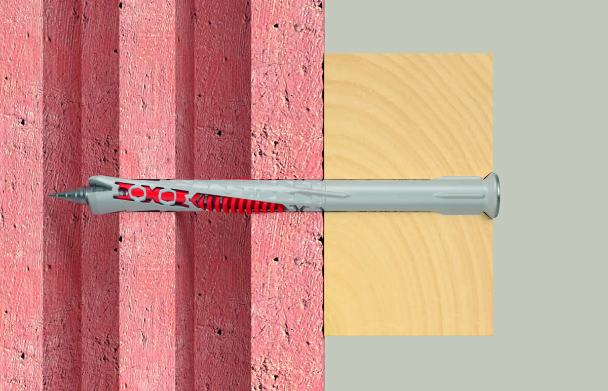 fischer fasadeplugg DuoXpand med senkhode