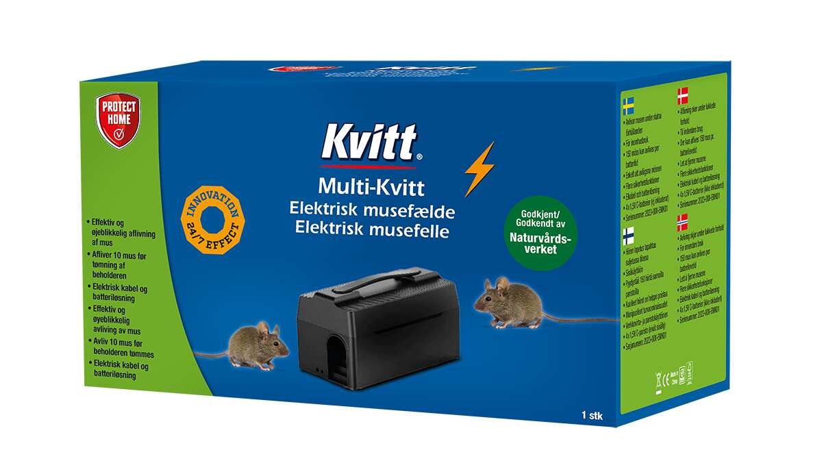 Kvitt Multi-Kvitt elektrisk musefelle