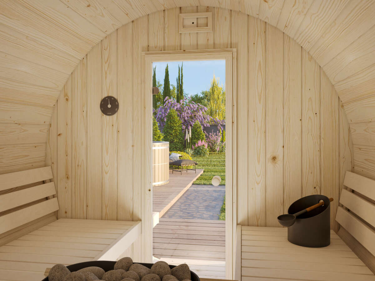 Palmako Badstutønne Anita 1,3+0,7 m2