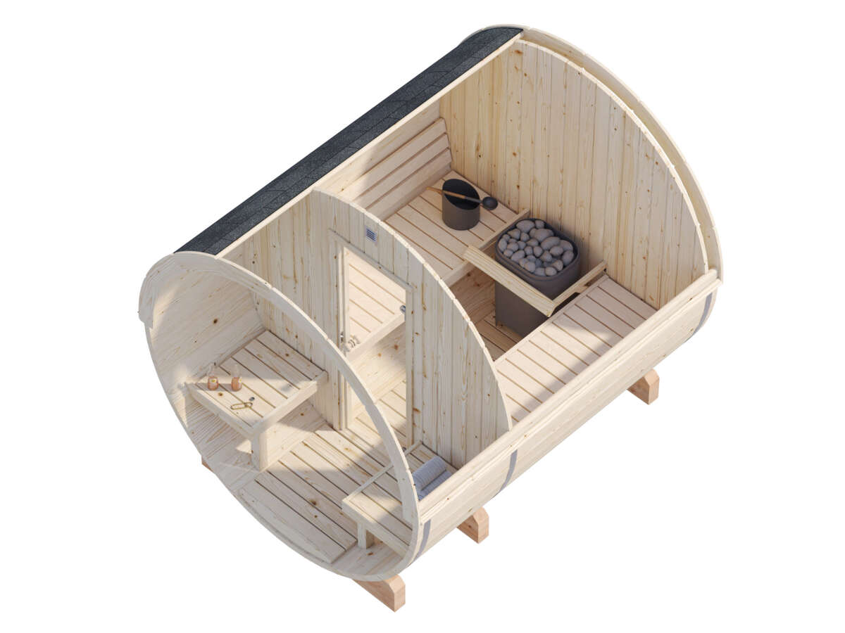 Palmako Badstutønne Anita 1,3+0,7 m2