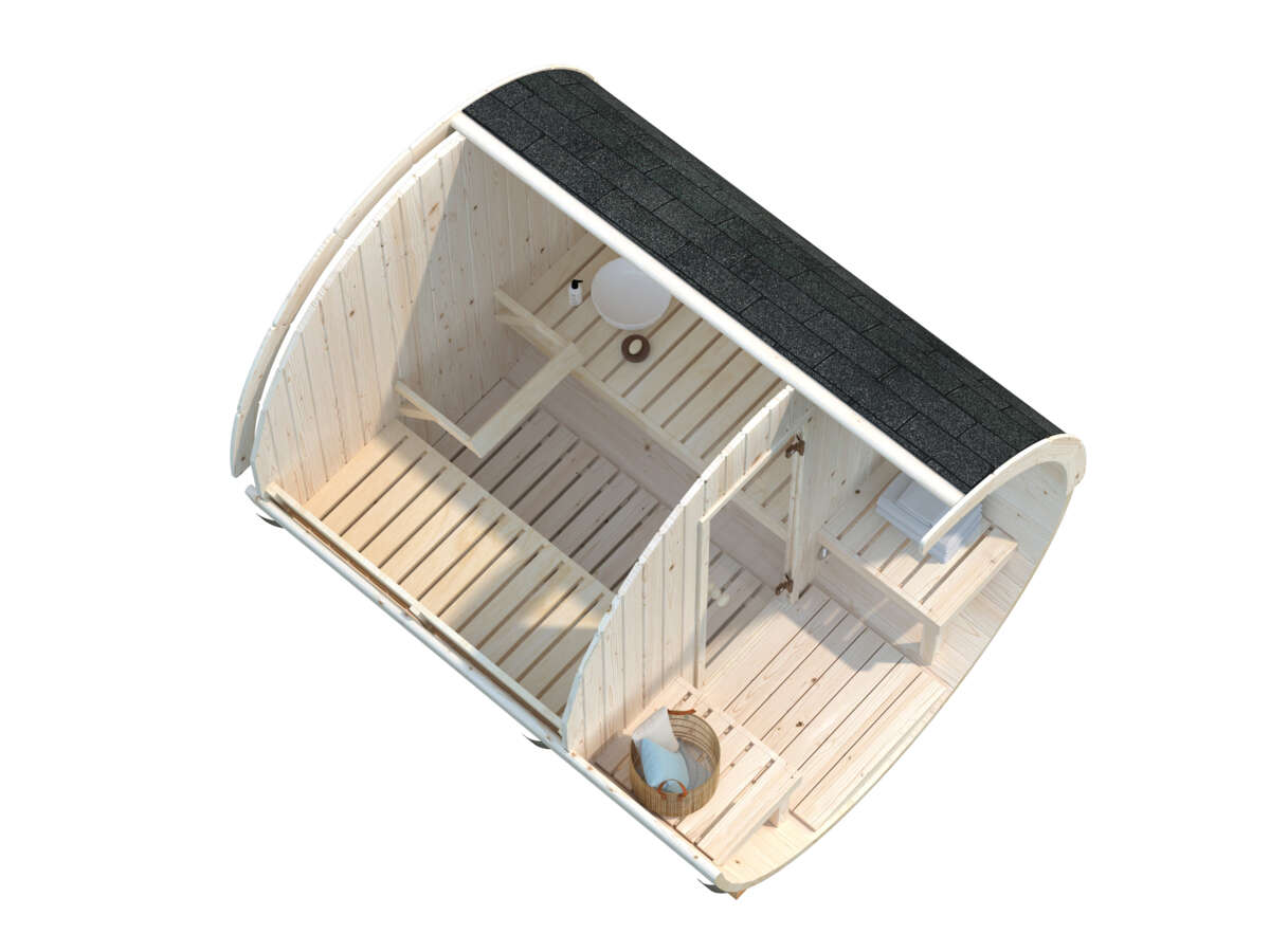 Palmako Badstutønne Anita 1,3+0,7 m2