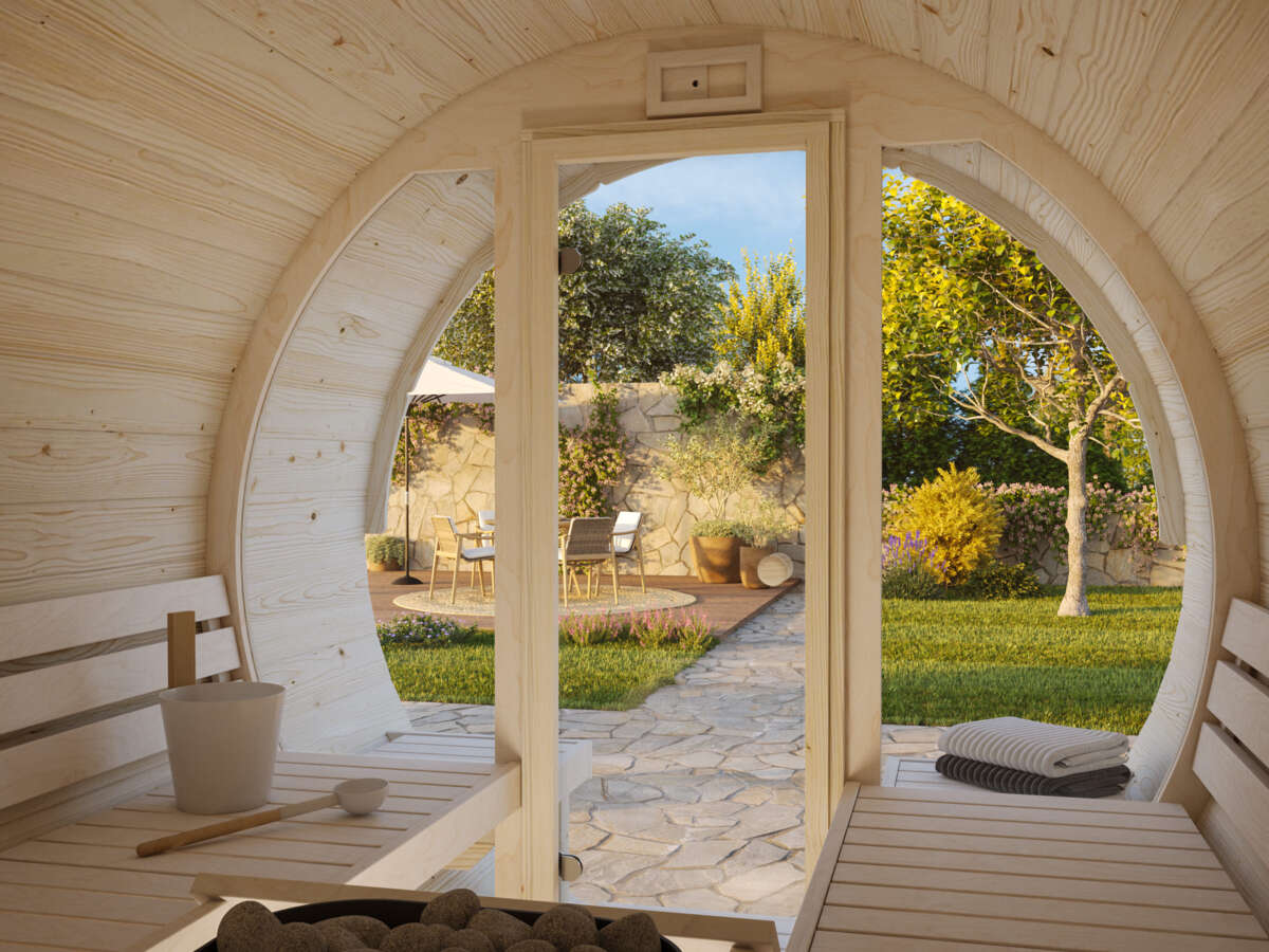 Palmako Badstutønne Anita 1.3+0.7 m2