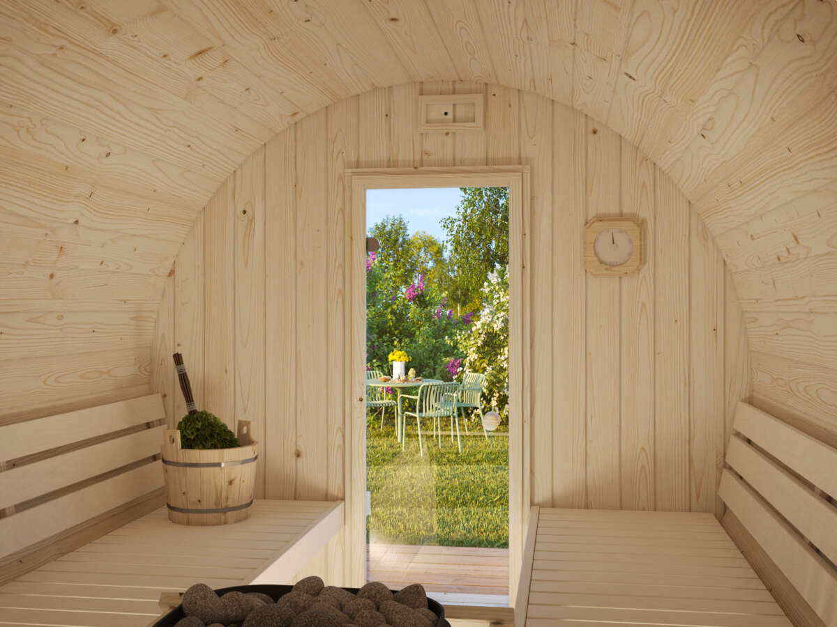 Palmako Badstutønne Anita 1.6+0.7 m2