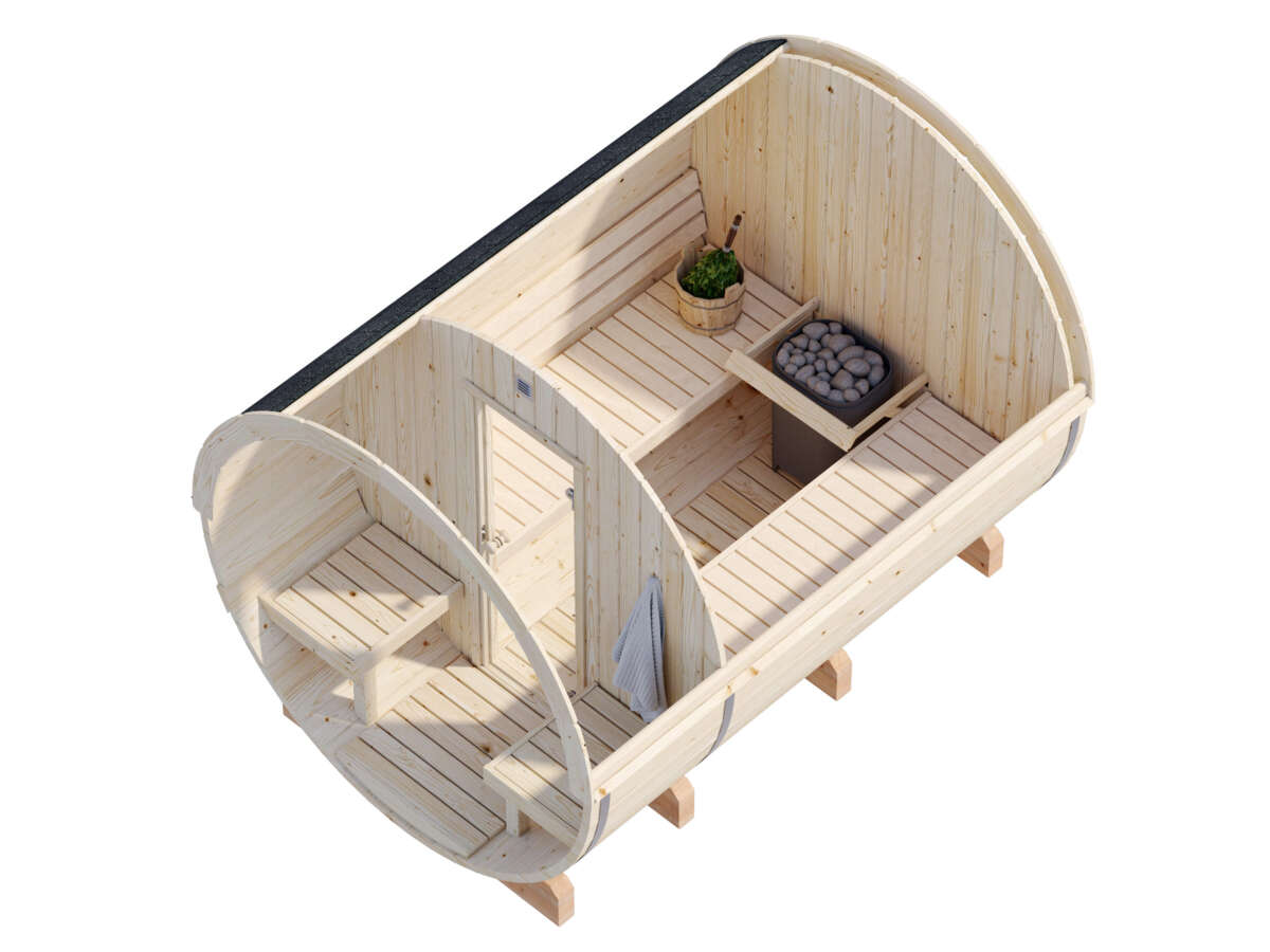 Palmako Badstutønne Anita 1.6+0.7 m2