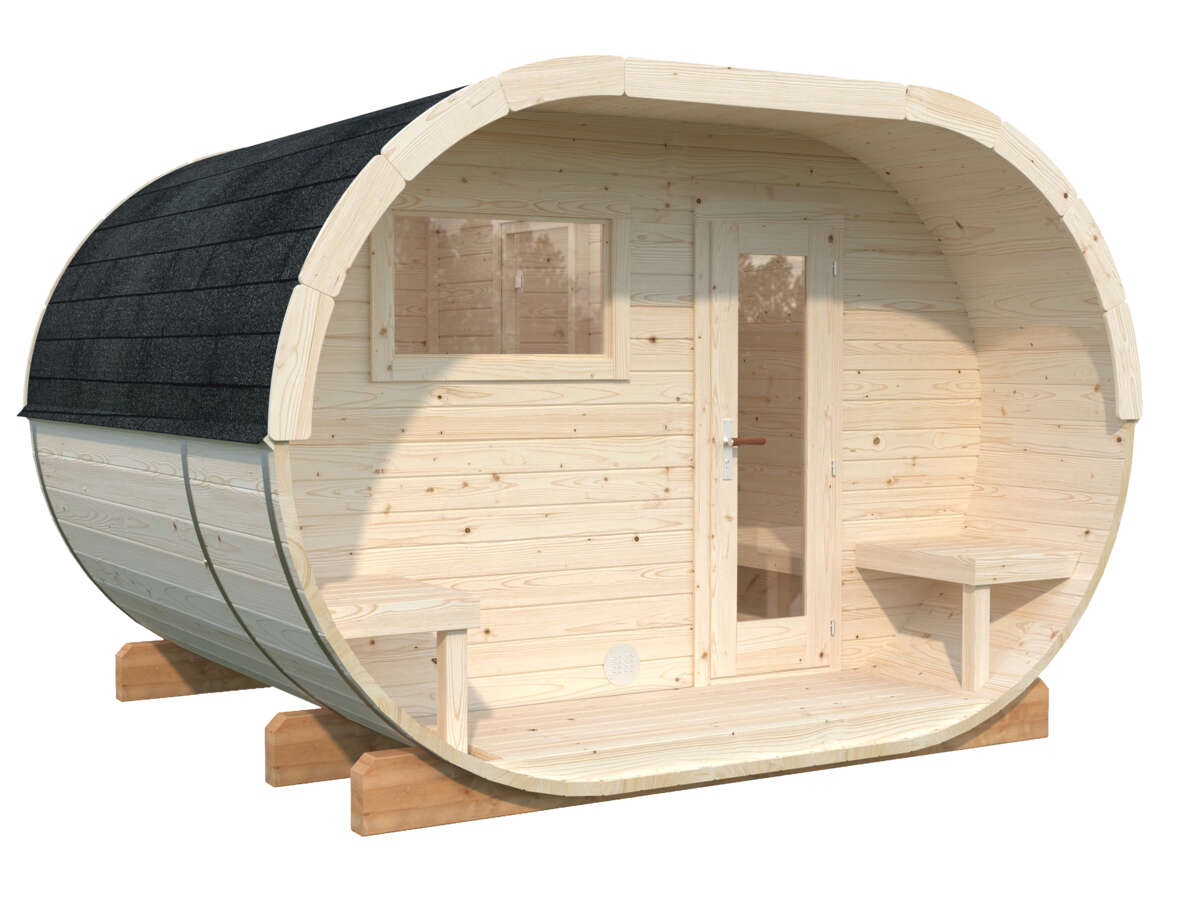 Palmako Badstutønne Anette 3,0+1,5 m2