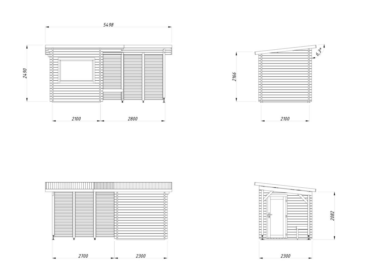Palmako Badstuhytte Sanna 4.1+5.9 m2