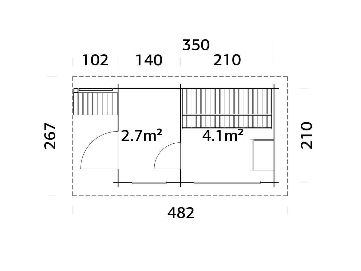 Palmako Badstuhytte Sanna 6.8 m2