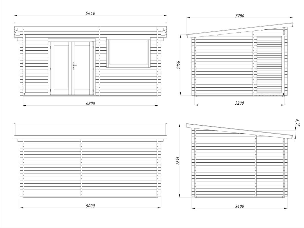 Palmako Sanna badstue 11,5 m²