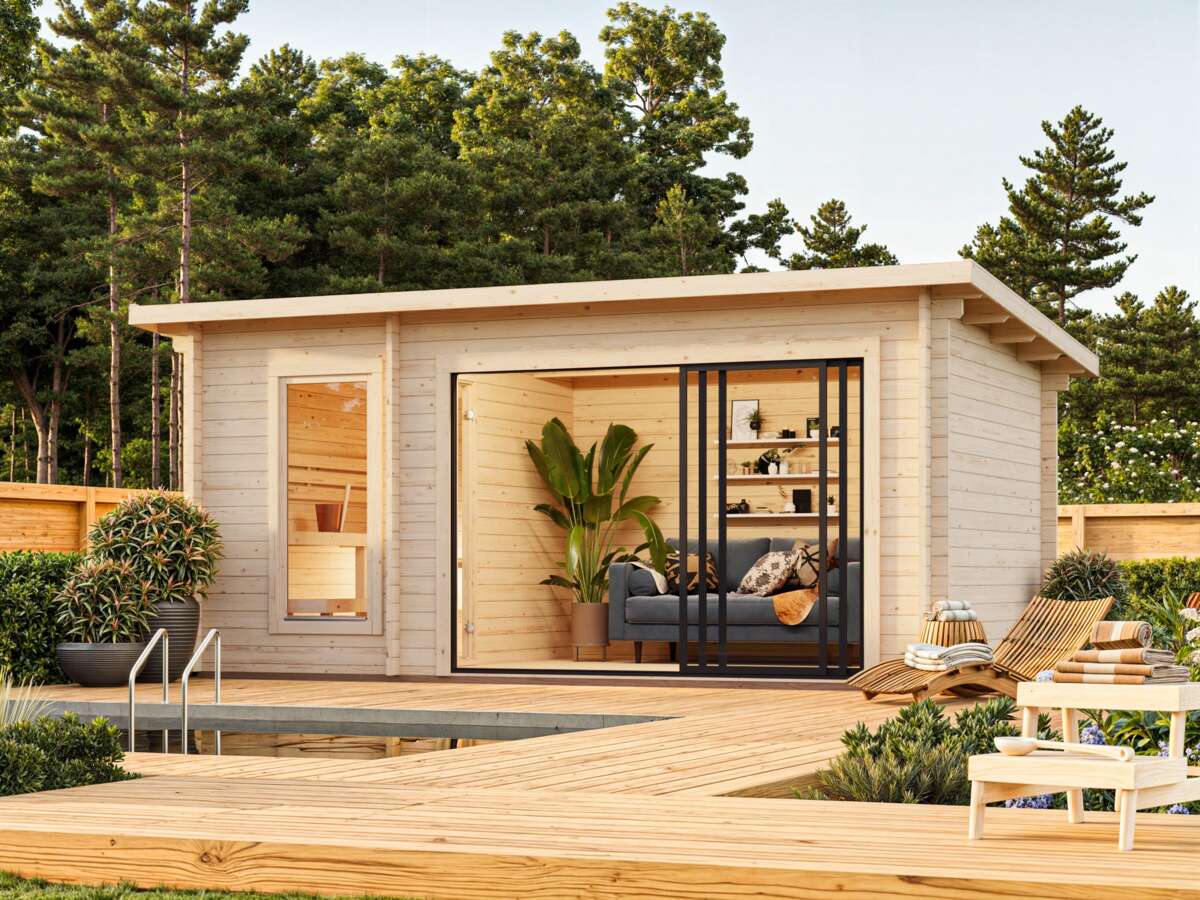 Palmako Badstuhytte Sanna 12.8 m2 SLIDE+