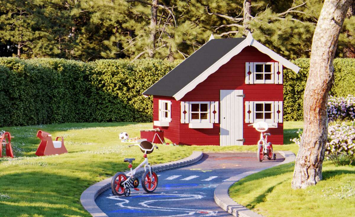 Palmako Rødhette lekehus 3,8 m2