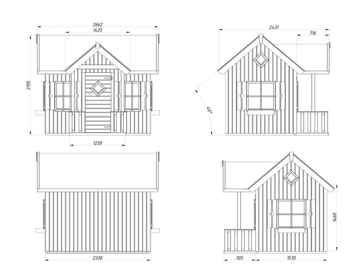Palmako Jennie lekehus 3,8 m²