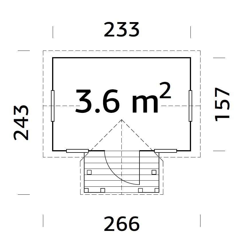 Palmako Jennie lekehus 3,8 m²