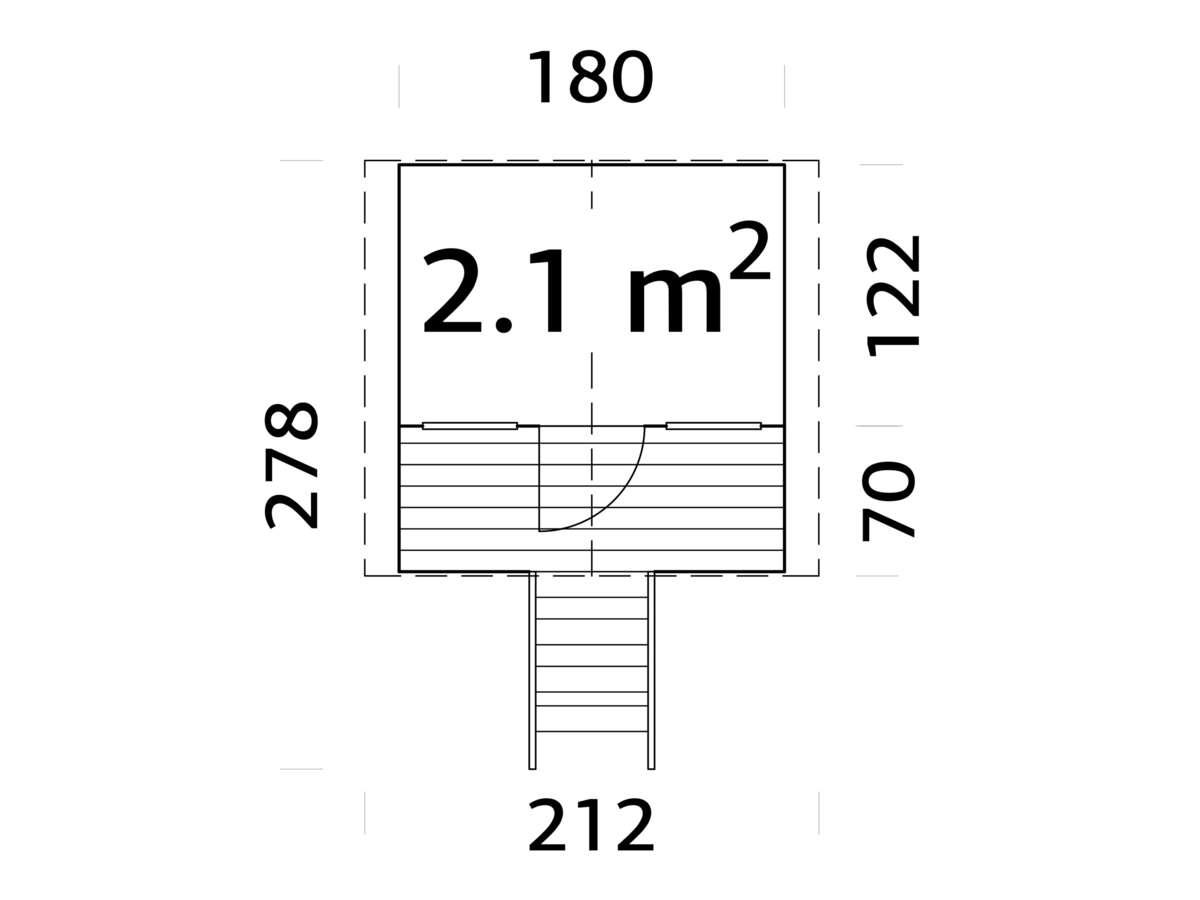 Palmako Toby lekehus 2,1 m²