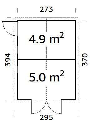 Palmako Dan redskapsbod 9,9 m²