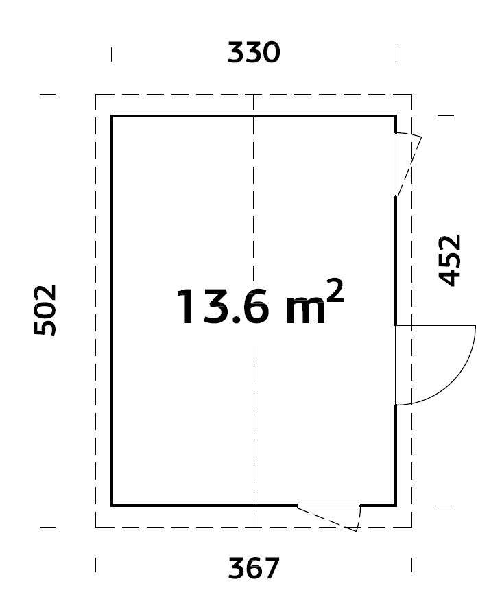 Palmako Hedwig anneks 13,6 m²