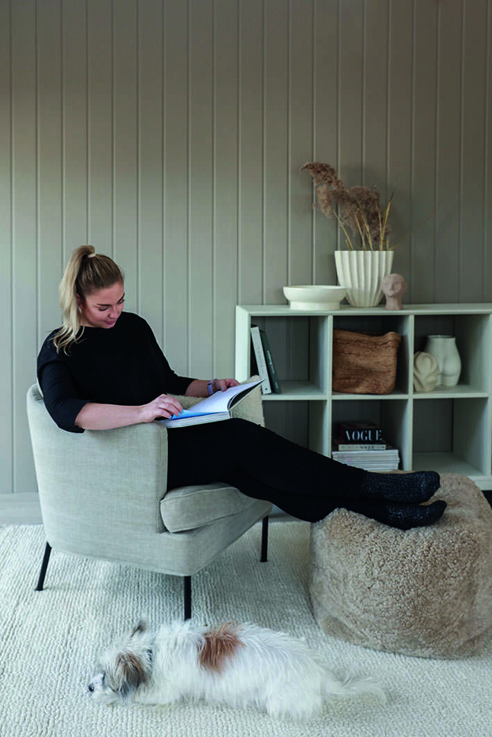 Smartpanel MDF veggplate med profil Skygge