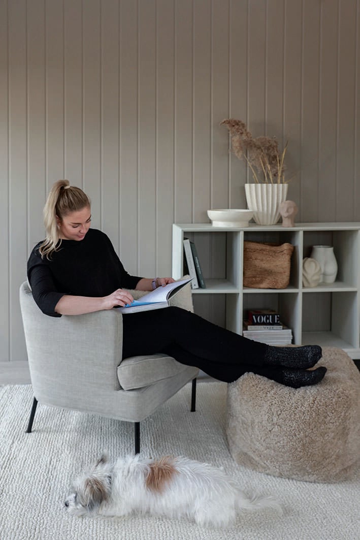 Smartpanel MDF veggplate med profil Skygge