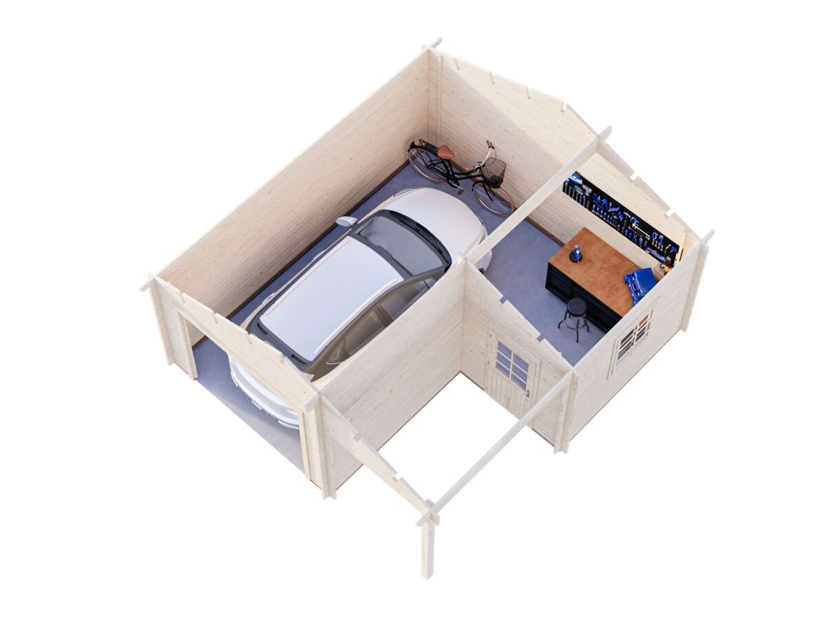 Palmako Roger 21.9+5.2 garasjebod u/port