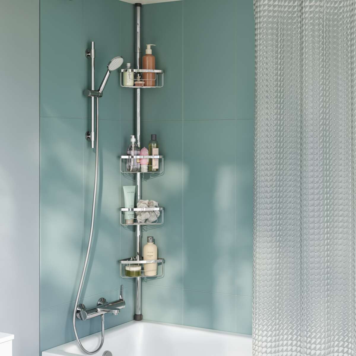 Sensea teleskopisk dusjhylle