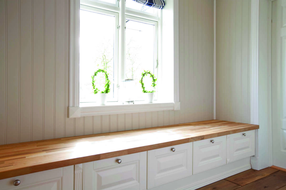 Smartpanel MDF veggplate med profil Perle