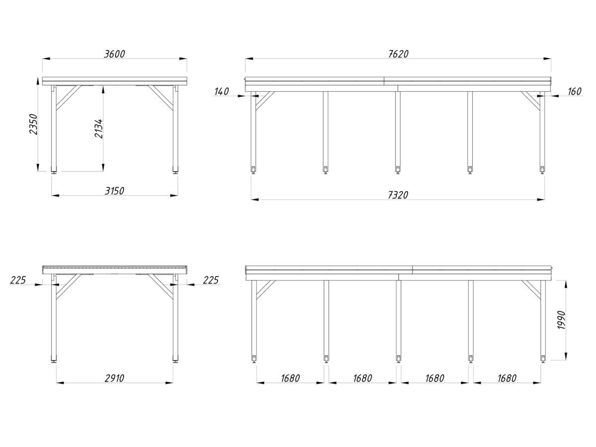 Palmako Karl 23.1 carport